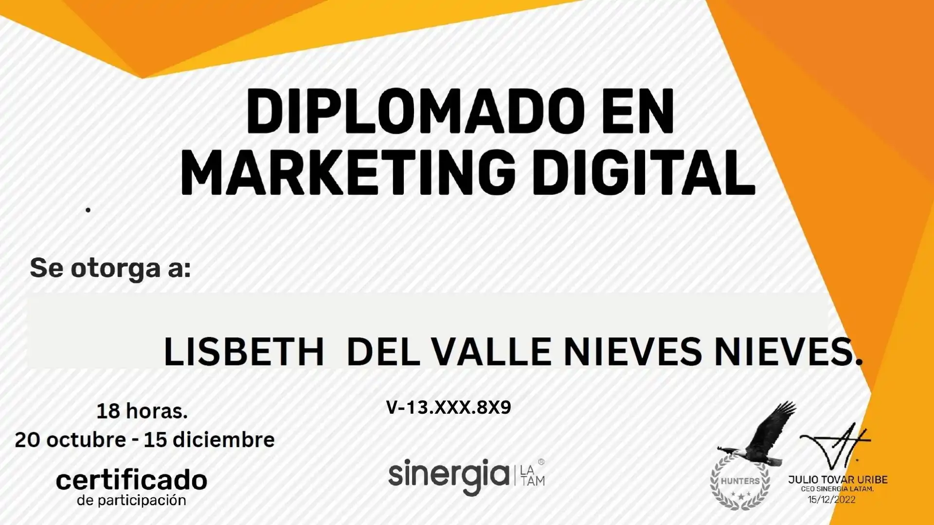 Diplomado de Marketing Digital - Hunters Sinergia Latam - Lis Nieves (1)